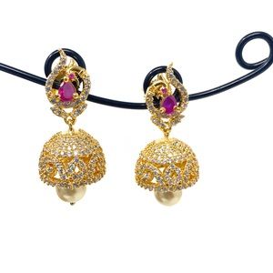 Multi stoned earrings